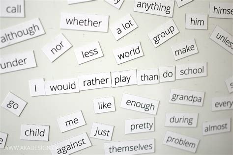 Diy Magnetic Words Create Stories And Poetry On Your Fridge Fridge