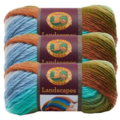 Lion Brand Yarn Landscapes Meadow Variegated Roving Medium Acrylic