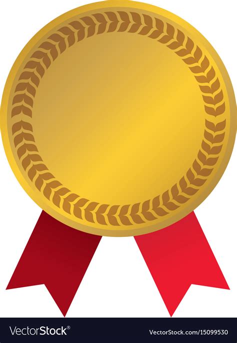 Gold Ribbon Award Vector
