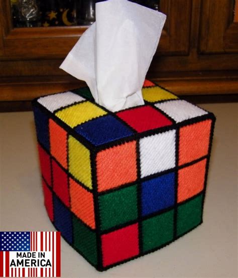 Rubiks Cube Tissue Box Cover From Big Bang Theory