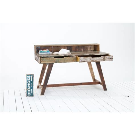 Driftwood Reclaimed Wood Office Furniture Writing Desk Bureau Ebay