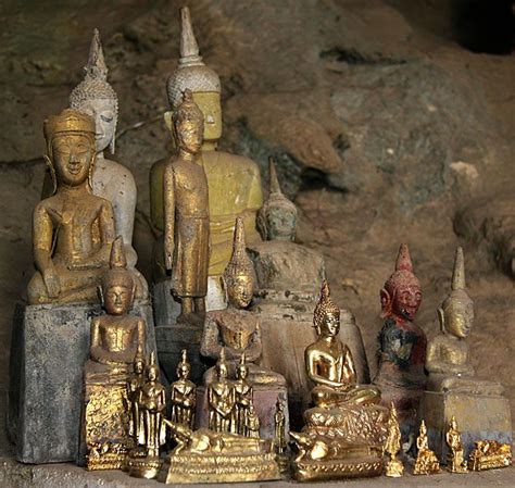 Laos Cave Of 1000 Buddhas Sacred Art Antique And Modern Laos Temples
