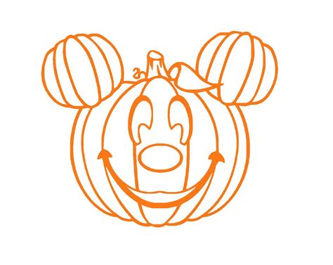 Mickey Mouse Disney Halloween Pumpkin Svg Digital File Etsy