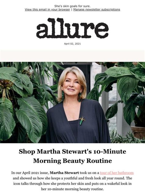 Allure Beauty Box Shop Martha Stewarts Makeup Routine Milled