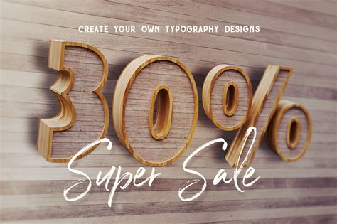 Wooden 3D Lettering Deeezy 4 Dealjumbo Com Discounted Design