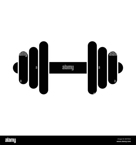 Dumbbell Exercise Illustration Black And White Stock Photos And Images