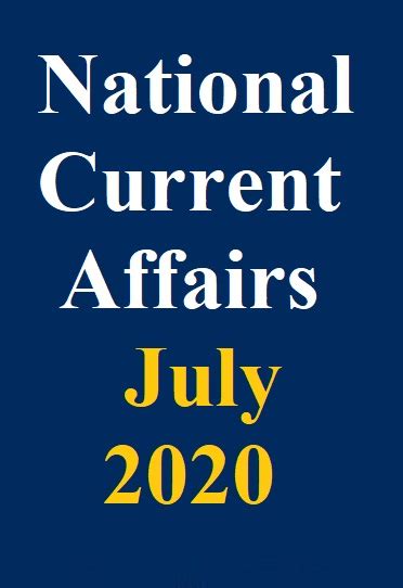 National Current Affairs July 2020 Pdf