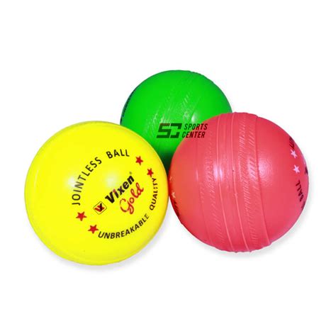 Cricket Ball Plastic Vixen Vx 80 Gold Pack Of 3 Sports Center