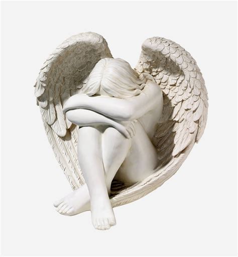 Crying Angel Statue In White Angel Statues For Sale Angel Staues For