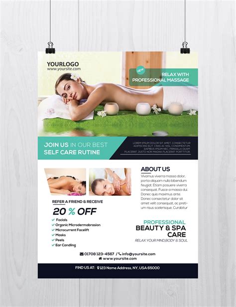 Massage And Health Download Free Psd Flyer Template Stockpsd