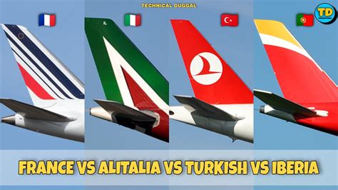 Air France Vs Alitalia Vs Turkish Airlines Vs Iberia Airline Comparison