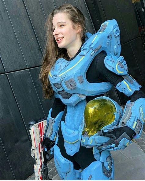 Halo Blue Spartan Cosplay Blank Template Imgflip