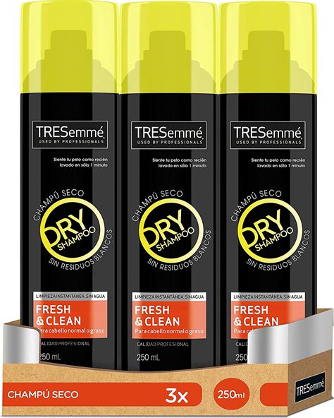 Tresemmé Dry Shampoo Fresh And Clean Package Of 3 X 250 Ml Total