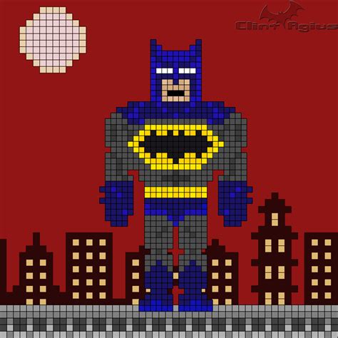 Batman Logo Pixel Art Easy Pixel Art Pixel Art Pixel