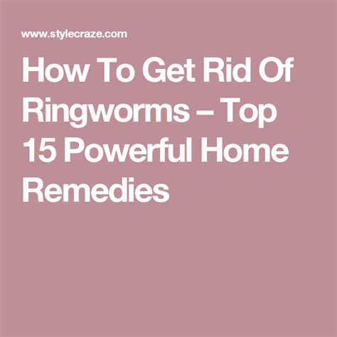 Home Remedies For Ringworms 10 Ways To Treat The Symptoms Ringworm