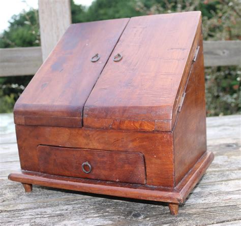 Antique Desk Organizer Stationary Desk Rustic Wooden Stationary Cabinet