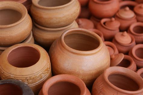 Stock Brown Flowerpots Jars Claypots Clay Pots Terracotta Piqsels