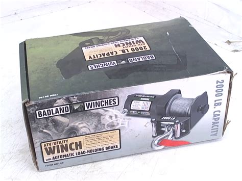 Badland Atv Utility Winch Automatic Load Holding Brake 2000lbs