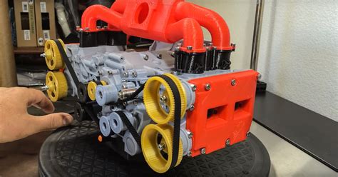 Video 3d Printed Subaru Ej20 Boxer Four Cylinder Engine