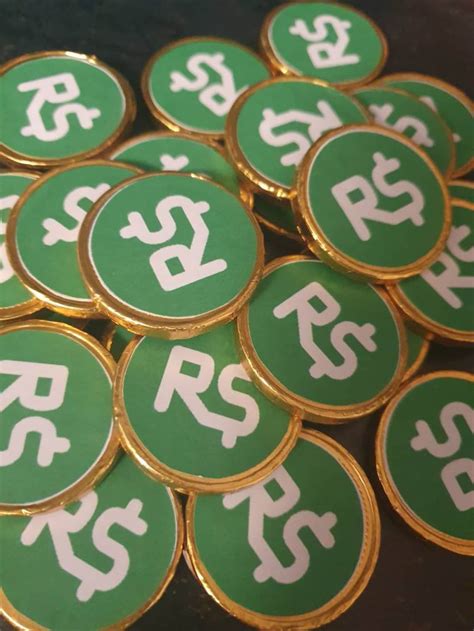 Roblox Robux Chocolate Coins Etsy