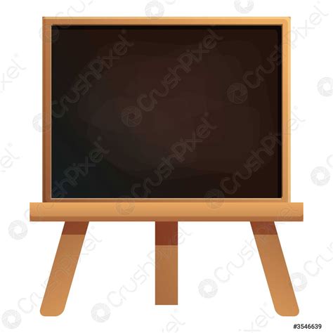 Classroom Chalkboard Icon Cartoon Style Stock Vector 3546639