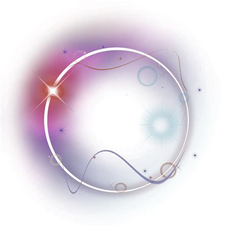 Multicolored Circle Glow Light Effect Transparent Png Png Arts