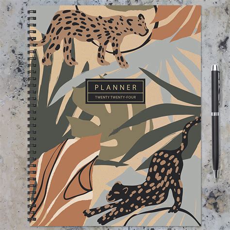 2024 In The Jungle Large Weekly Monthly Planner Tf Publishing