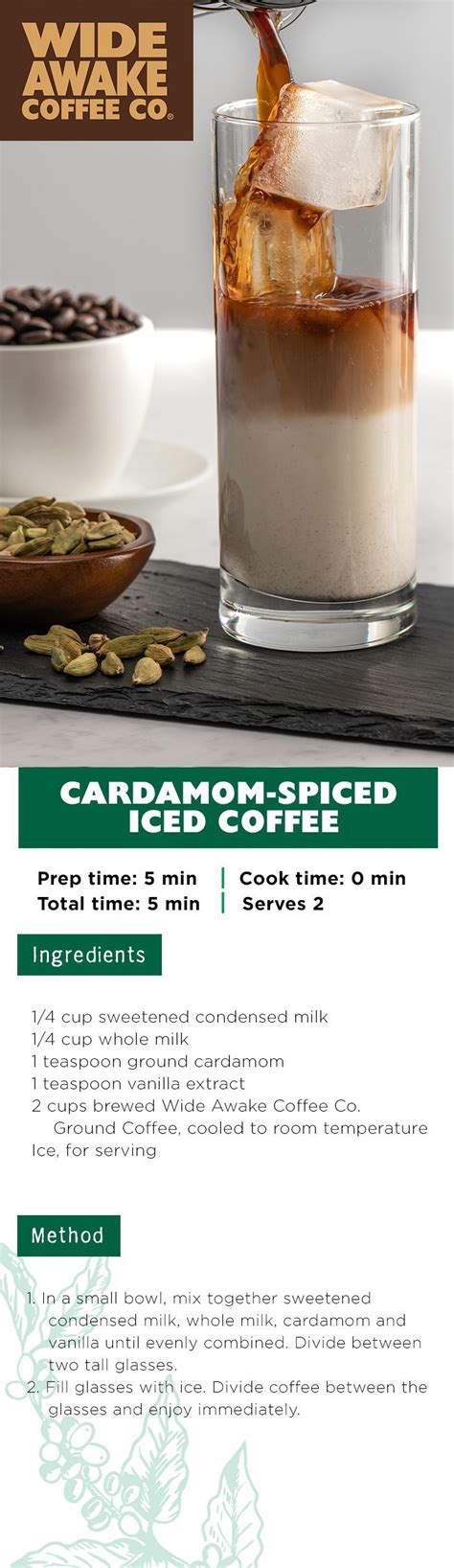 Cardamom Spiced Iced Coffee In 2022 Coffee Recipes Spring Snack