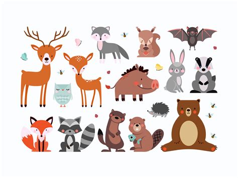 Woodland Animals By Melindula For Creatopy On Dribbble