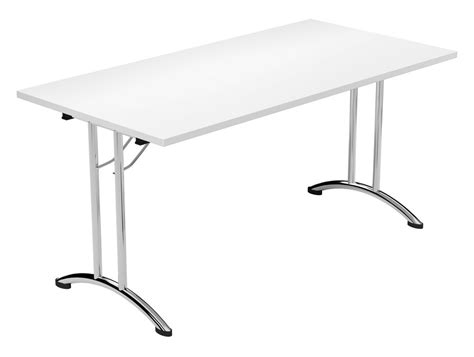 Morph Fold Rectangular Foldable Table In White