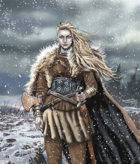 Viking Warrior Girl Comic Art Viking Warrior Woman Viking Warrior
