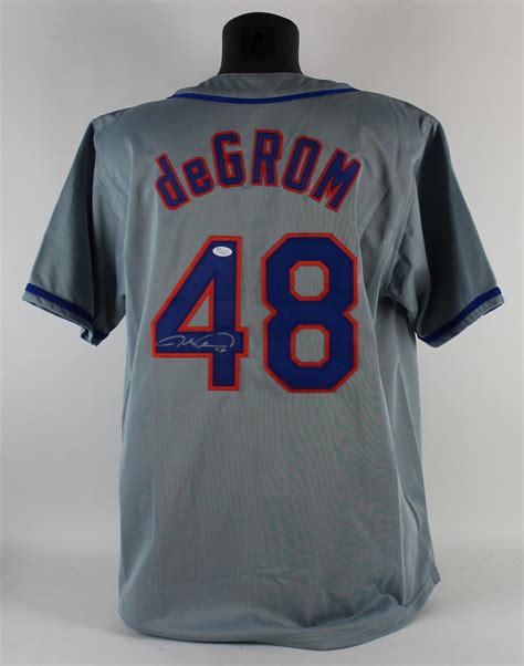 Jacob anthony degrom (born june 19, 1988) is an american professional baseball pitcher for the new york mets of major league baseball (mlb). Jacob deGrom signed custom unframed grey jersey