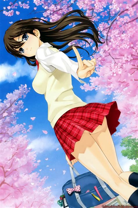 Anime Sexy Schoolgirl Ass Iphone Wallpaper