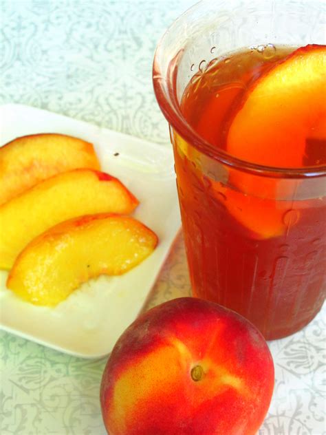 Summertime is...Peach Iced Tea!