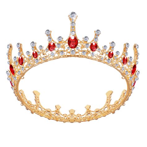Frcolor Wedding Crown Tiara Bridal Queen Crown Vintage Rhinestone Headband For Bride And