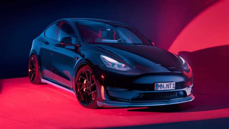 Tesla Model Y Gets Carbon Aero Upgrades 22 Inch Wheels From Novitec