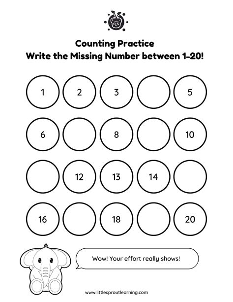 The Best Kindergarten Counting Practice Worksheets 14
