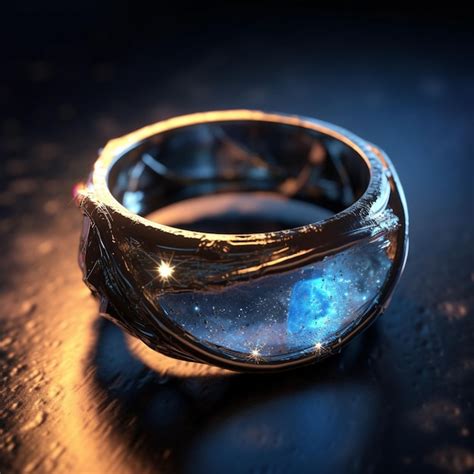 Premium Ai Image Magic Ring With Electricity Around Dungeons And