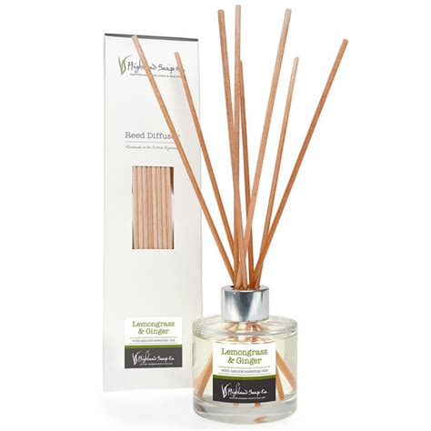 Lemongrass And Ginger Reed Diffuser The Highland Soap Company