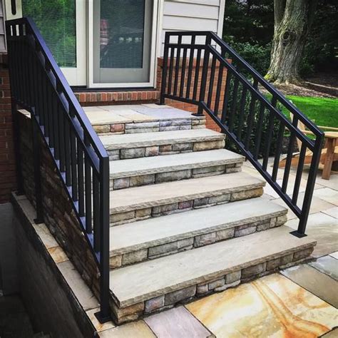 Handrails Etsy Brick Steps Front Porch Steps Exterior Stairs