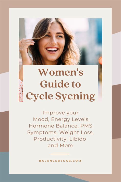 Womens Guide To Cycle Syncing Balance By Gab Menstrual Health