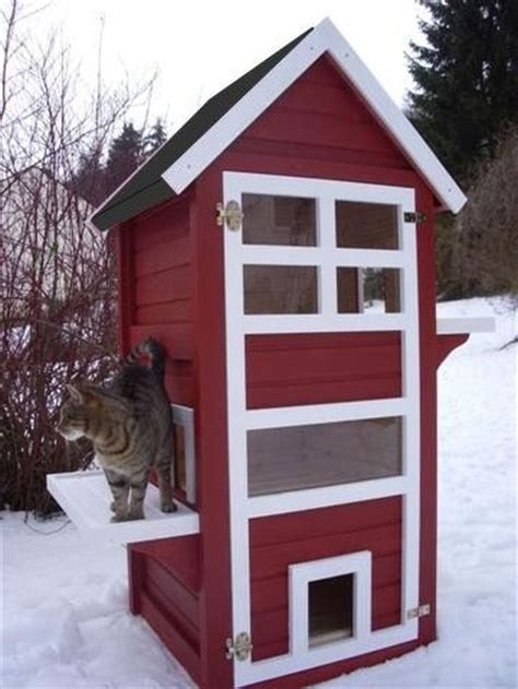 Cute And Awesome Cat House Ideas Furniture Inspiration Feral Cat House Cat House
