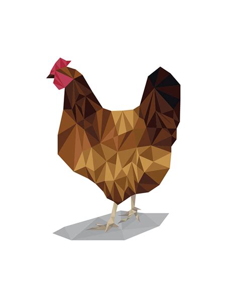 Low Poly Chicken On Behance