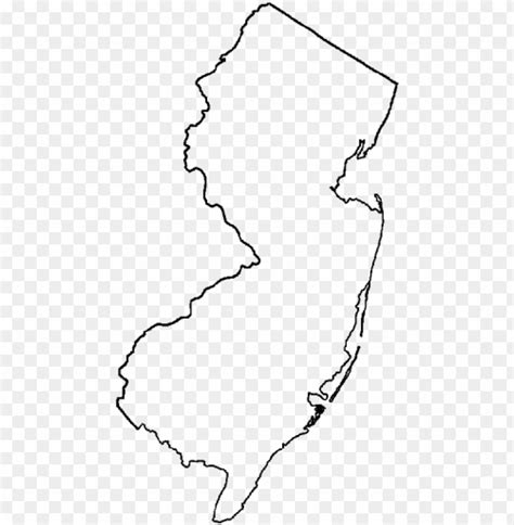 Ew Jersey Outline Png Clip Freeuse Stock New Jersey Outline