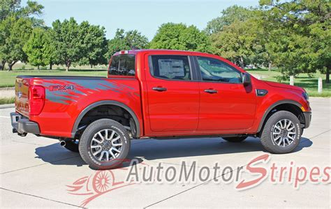 2019 2021 Ford Ranger Stripes Side Body Decals Guardian Vinyl Graphics