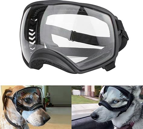 Petleso Dog Goggles For Large Breed Clear Dog Sunglasses