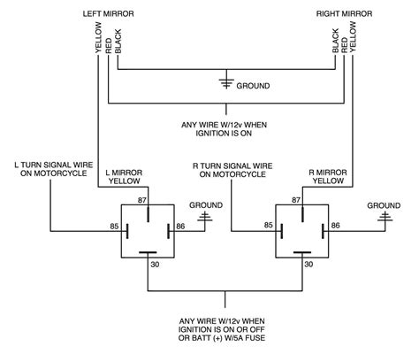 Simple Wiring Diagram For Turn Signals Indicator Lights Diagram