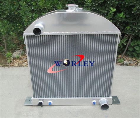 Row Aluminum Radiator For Ford Model A Chevy Engine At Mt Ebay