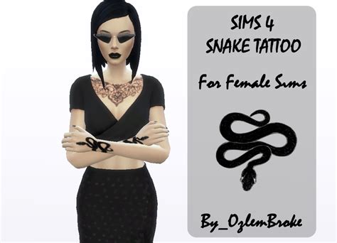 Snake Tattoos The Sims 4 Sims4 Clove Share Asia Tổng Hợp Custom