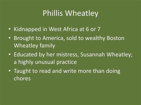 Ppt Phillis Wheatley Powerpoint Presentation Free Download Id2639624